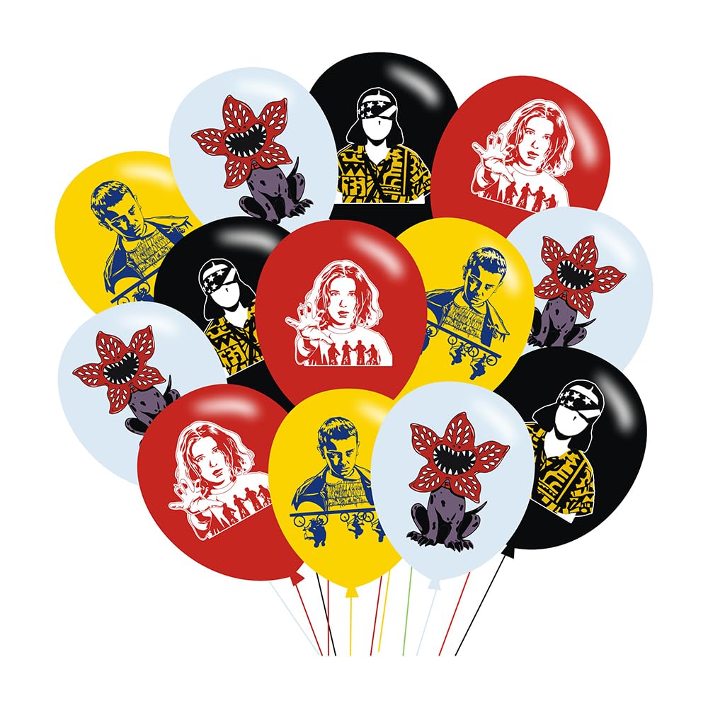 Photo 1 of 40pcs Stranger Season 5 Things Birthday Party Balloons for Stranger Season 5 Things Themed Birthday Party Decorations Supplies - 12 Inch