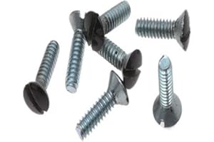 Leviton 1/2-Inch Long 6-32 Thread, Oval Head Milled Slot Replacement Wallplate Screws, 100 Pack, 85000-PRT, Brown