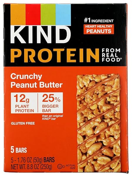 KIND PROTEIN, CRUNCHY PEANUT BUTTER, 8OZ (PACK OF...