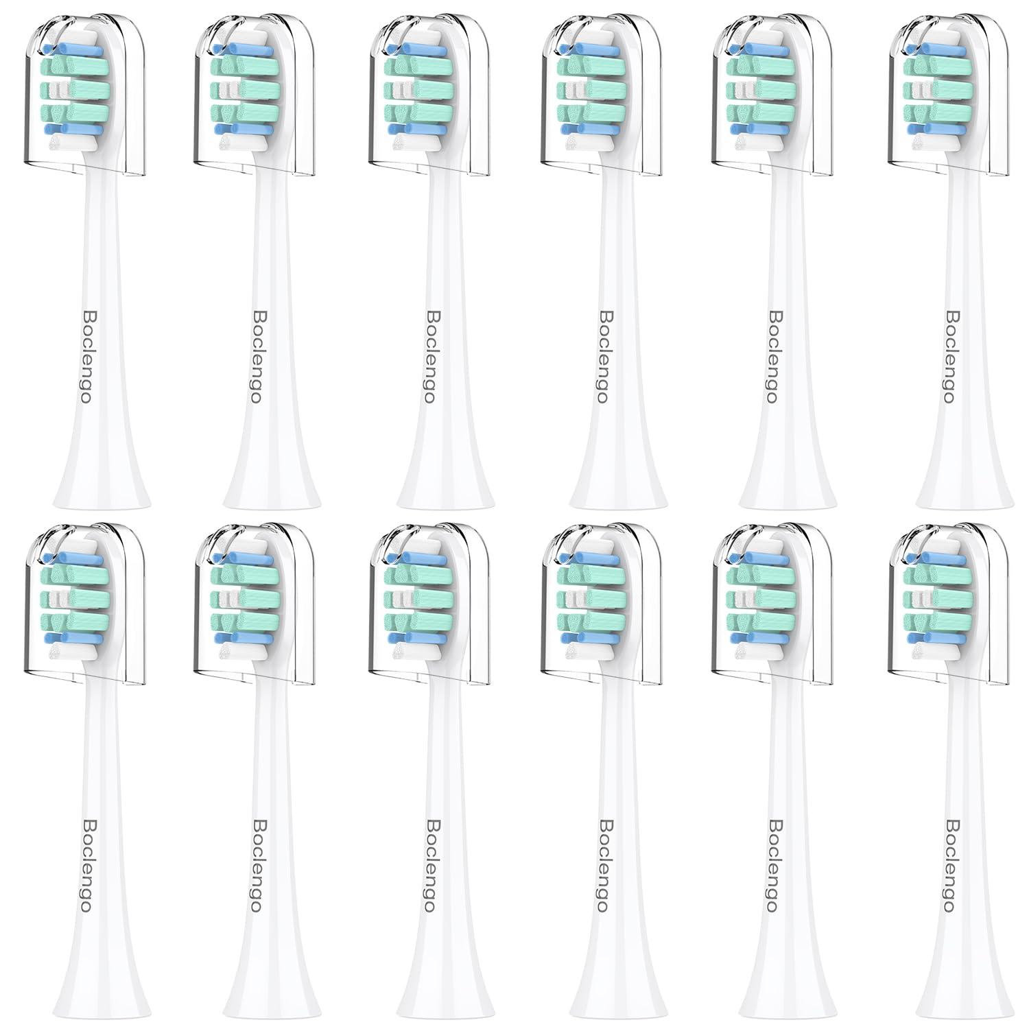 Photo 1 of 12 Pack Replacement Toothbrush Heads for Philips Sonicare Replacement Heads C2,C1,4100, Electric Replacement Brush Head for Phillips Sonicare Brush C2, C1, 4100, for Sonic Care Toothbrush,White