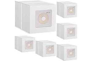 6 Pack Y10 Dust Bag for InterVac CS6, CS8, CS8HW, DOMETIC CV1003 Vacuums, Part# Y10-5 NO MOTOR FILTER
