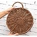 MOTINA Handmade Woven Hanging Basket Natural Wicker Handed Storage Basket for Home Garden Wedding Wall Decorations