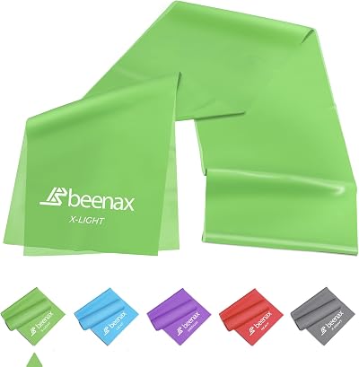 Beenax Resistance Band 2M Green X-Light Extra Light 10Lbs Exercise