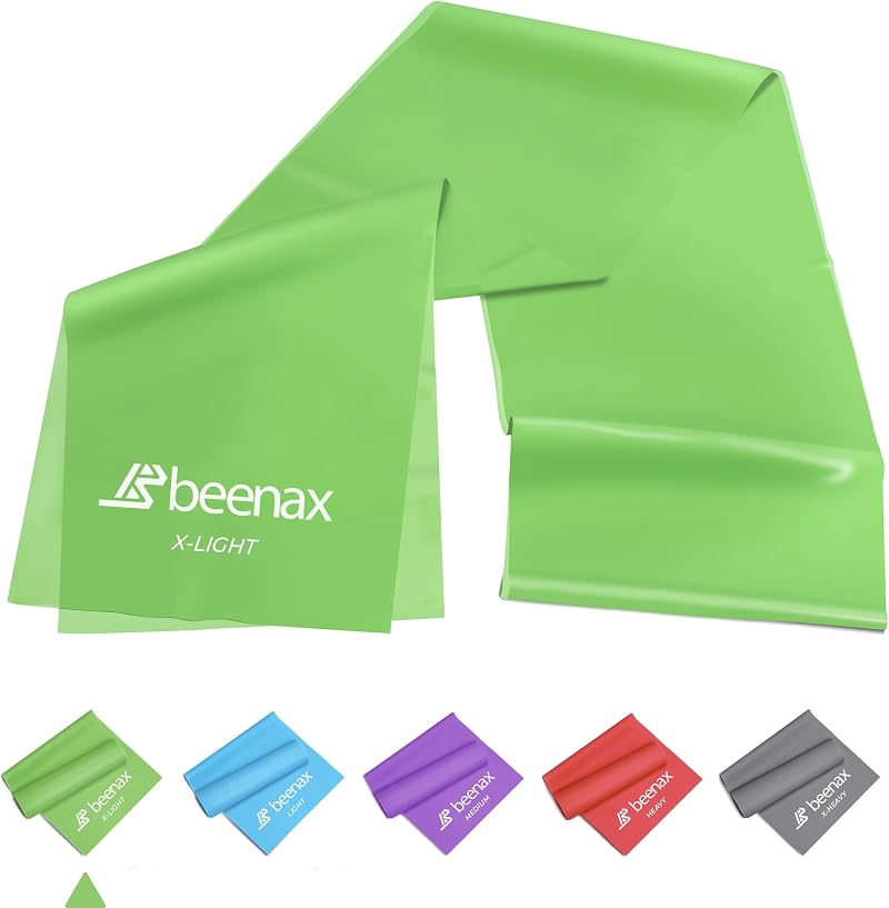 Beenax Resistance Band 2M Green X-Light Extra Light 10Lbs Exercise