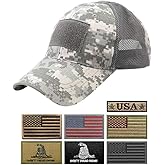 Uphily Tactical Operator Caps with Patches for Men