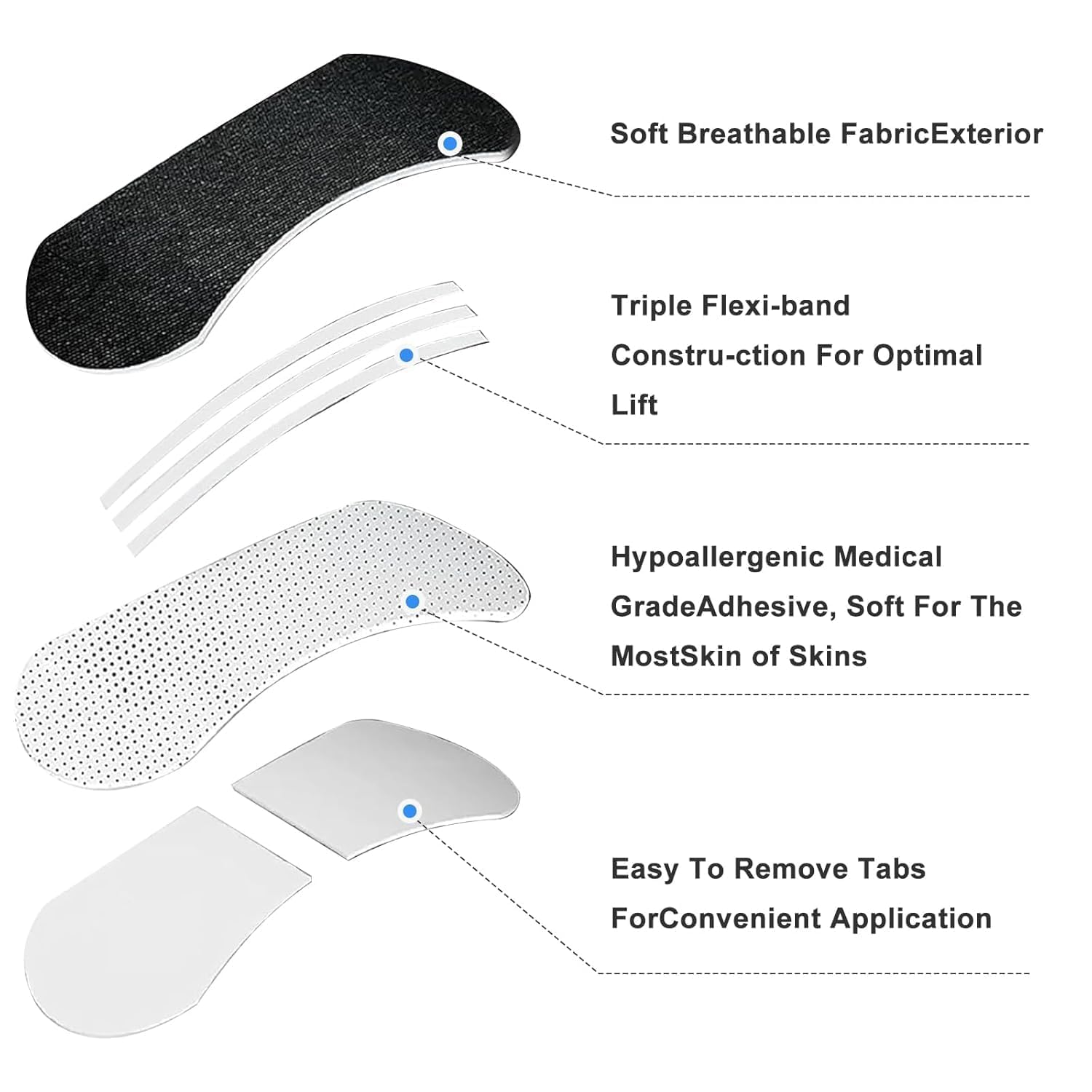 Anti Snoring Nose Strips for Breathing (60 Count) - Athletic Nasal Strips for Snoring & Sleeping - Oil & Sweat Proof Adhesive, Universal Fit, Extra Strength DANDADAN 1