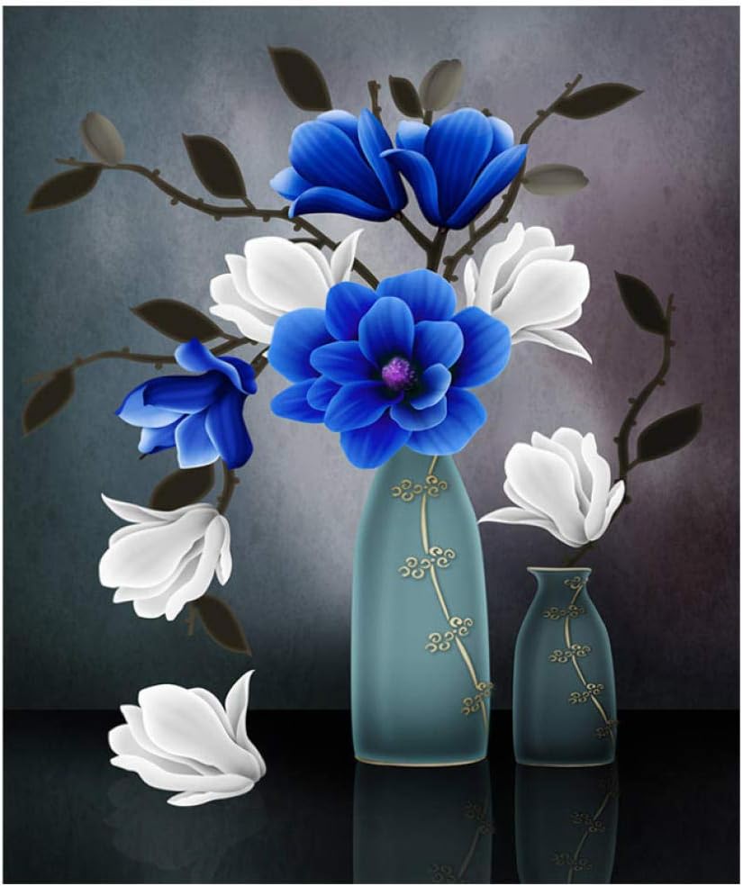 5D DIY Purple Flowers Diamond Painting Cross Stitch Diamond