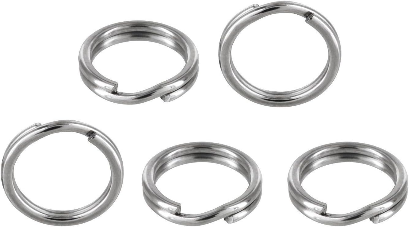 Marine 10mm 316 Stainless Steel Key Rings Heavy Duty Split