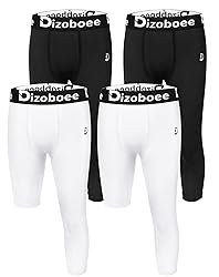 Dizoboee Youth Boys Compression Pants One Leg 3/4