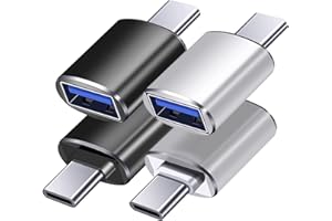 USB C to USB Adapter [4 Pack] Type C to USB Adapter 3.0 USB Type C Male to USB Female USB Data Charging Cable Adapter for Com