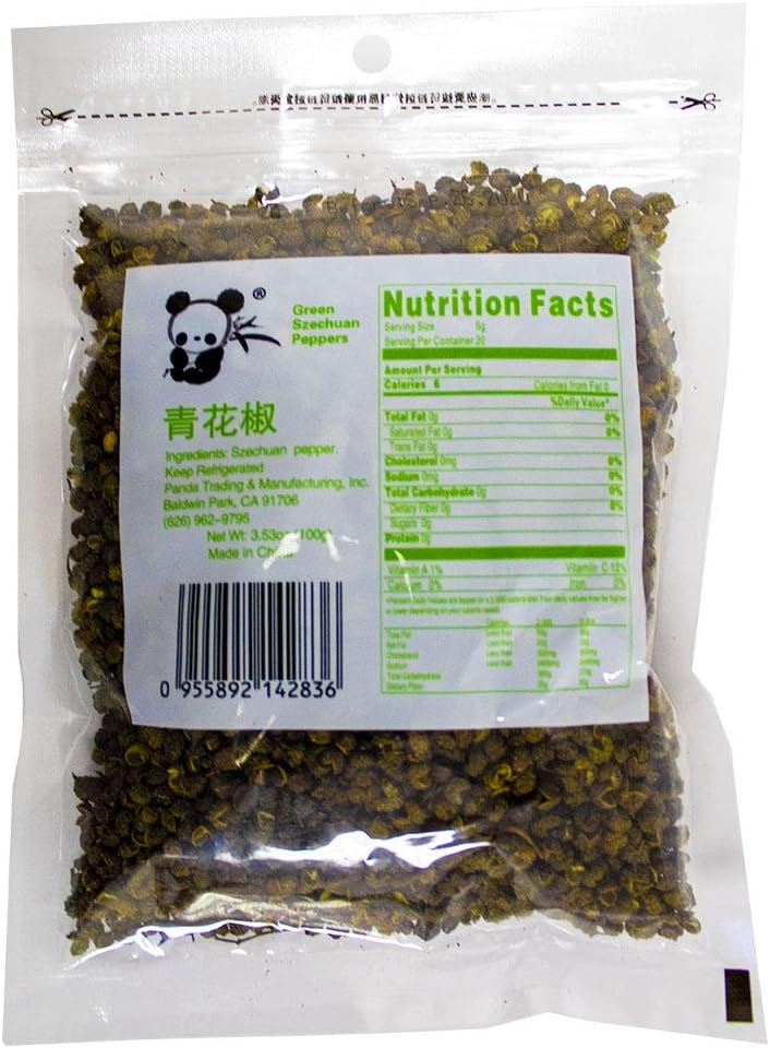 Panda Szchuan Pepper Corn 四川花椒 (Dry Green(青花椒）)