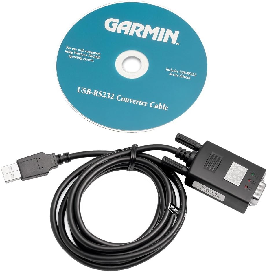 Garmin USB to RS232 Converter Cable for Garmin GPS Units