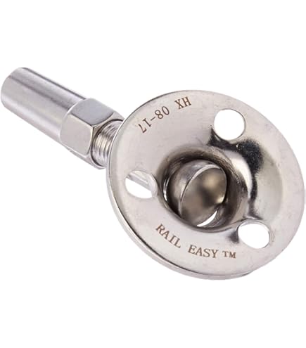 thumbnail image 2 of RailEasy Cable Swivel Ends 10-Pack - For Cable Railing Systems With 45° Angle Adjustment | Surface Mount With Stainless Screws 2 of 9