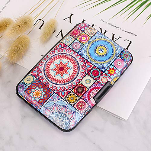 Elfish Mini RFID Aluminum Wallet Credit Cards Holder Metal ID Case for Men Women (Color 15)