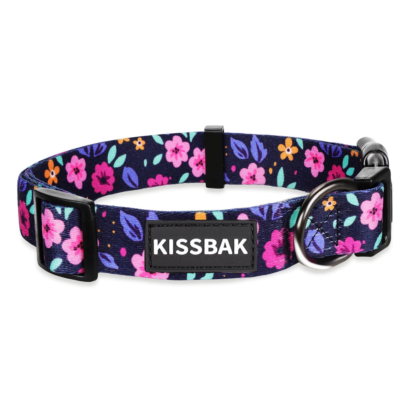 Photo 1 of KISSBAK Dog Collar for Medium Dogs - Special Design Cute Girl Dog Pet Collar Soft Adjustable Fancy Floral Girl Puppy Dog Collars (M, Floral)
