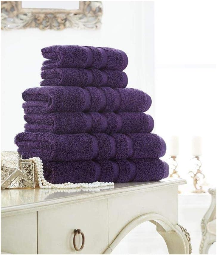 Egyptian Cotton Bath Towel Charcoal 600gsm Luxury Thick Bathroom Towel Striped Super Soft Combed