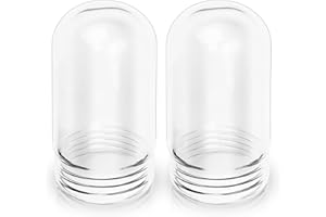 CHASEROAD 2 PCS L10-X007 Light Bulb Cover, Shatter Proof Glass 31900 Light Bulb Covers Fit Walk-in Refrigerators and Hood Bulbs, Outdoor Light Covers Compatible with Outdoor/Kitchen/Ceilings Bulb Fixture