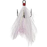 Eagle Claw Lazer Dressed Treble White,One Size