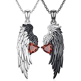 Hagkew Yin Yang Matching Jewelry Set 925 Sterling Silver Rabbit Wolf Necklace/Angel Devil Couples Necklace Couple Pendant Couples Jewelry Birthday Gift For Women Men Husband Wife