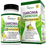 BEST Garcinia Cambogia 95% HCA Pure Extract 1500mg Maximum Potency Appetite Suppressant, Weight Loss & Fat Burning Diet Pills + Extreme Carb Blocker. Non - GMO Gluten Free Veggie Caps.