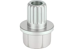 VekAuto Wheel Lock Lugnut Compatible for BMW, Durable 32/16PT Galvanized Alloy Steel Silver Tone Anti-Theft Screw Nut Removal