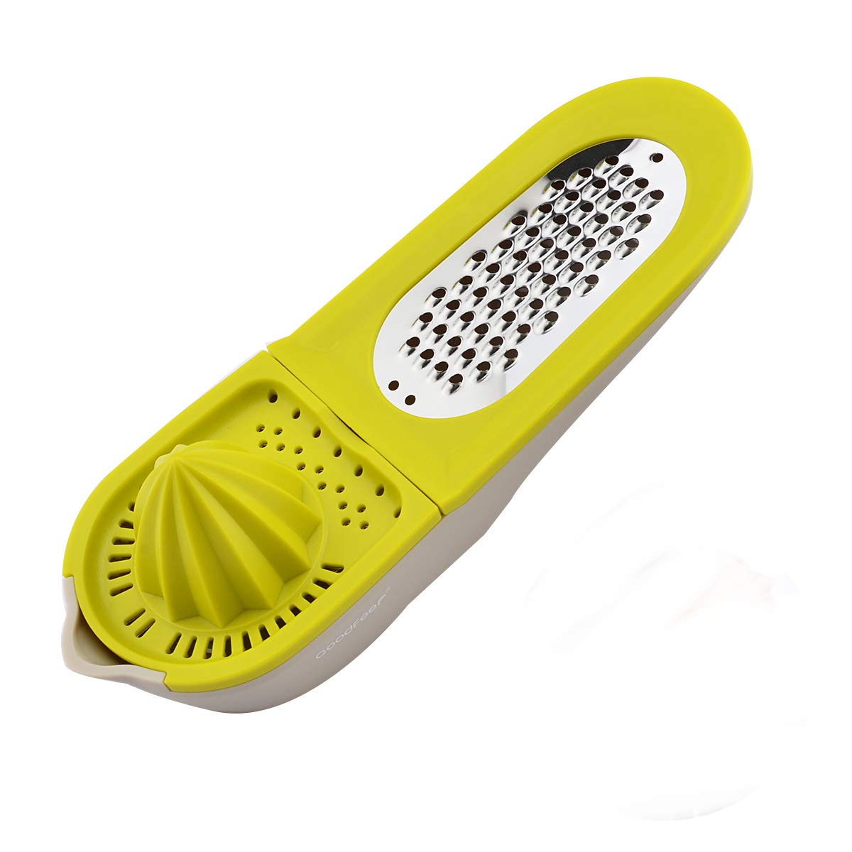 LONGLISHENG 3 in 1 Multi-Function Manual Lemon Juicer Quick Citrus Presser Cheese Grater