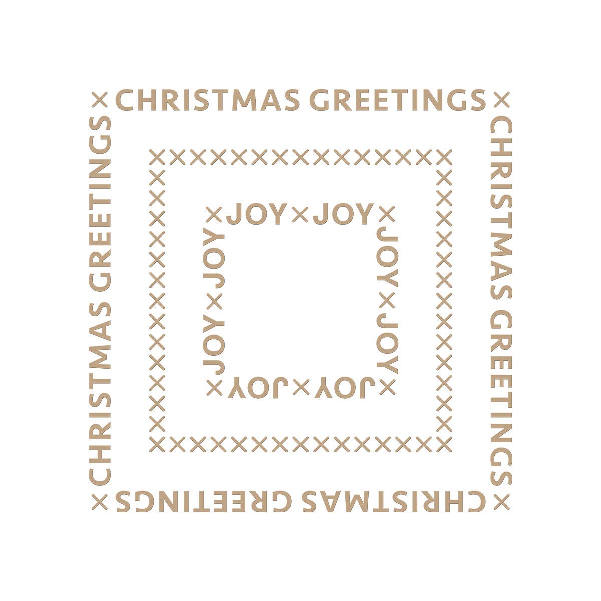 Christmas Essential Glimmer Squares - Glimmer Hot Foil Plate - Sparkling Christmas Collection