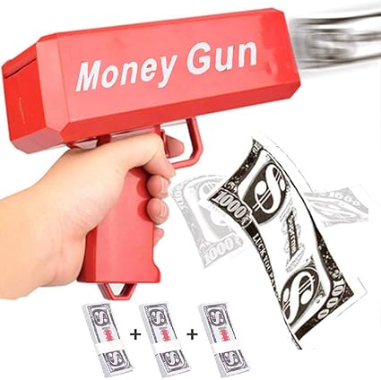 Amazon Com Cash Money Shooter Making It Rain Money Fake Gun With