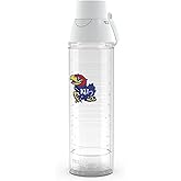 Tervis Venture® Lite Tritan 24oz Water Bottle with 2-in-1 VersaLid® | Kansas Jayhawks - Primary Logo | Made in America, Leakproof, Double-Wall Vacuum Insulated, Keeps Drinks Cold