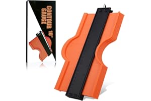 CAFULTGO Contour Gauge Duplicator 10 Inch Duplicator with Lock, Profile Construction Rulers Measure Tools for Woodworking Flooring, Carpenter - Must Have Tool for DIY Enthusiast, Father's Day Gifts for Men Dad