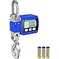 ROMECH 1100lbs Digital Hanging Crane Scale with Cast Aluminum Case, 500Kg Heavy Duty Scale for Construction Factory Building Hunting (1100lbs, Blue)