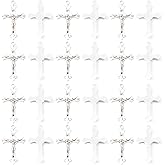 100PCS Cross Alloy Charms, Antique Silver Plated Cross Pendants Findings Charm, Jesus Cross Alloy Charms, Cross Alloy Dangle Charms for Keychain Necklace Bracelet Earrings Jewelry Making DIY Crafts