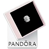 PANDORA White Daisy Flower Spacer Charm - Bracelet Charm for PANDORA Moments Bracelets - Sterling Silver & Enamel - Gift for Her - Jewelry for Women with Gift Box