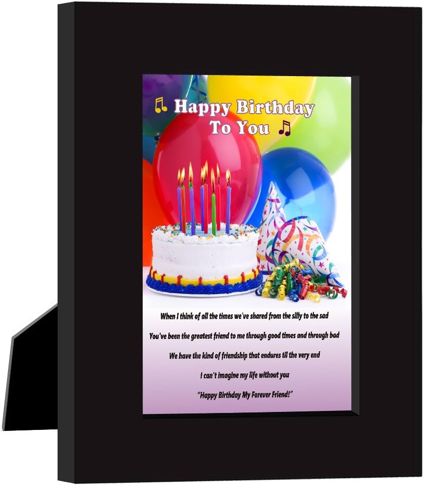 Amazon Com Happy Birthday My Forever Friend Sweet Poem For Him Or Her Birthday Gift Office Products