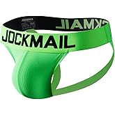 JOCKMAIL Mens Briefs Jock Strap Rainbow Breathable Men Sport Underwear Jockstrap for Gym Sport