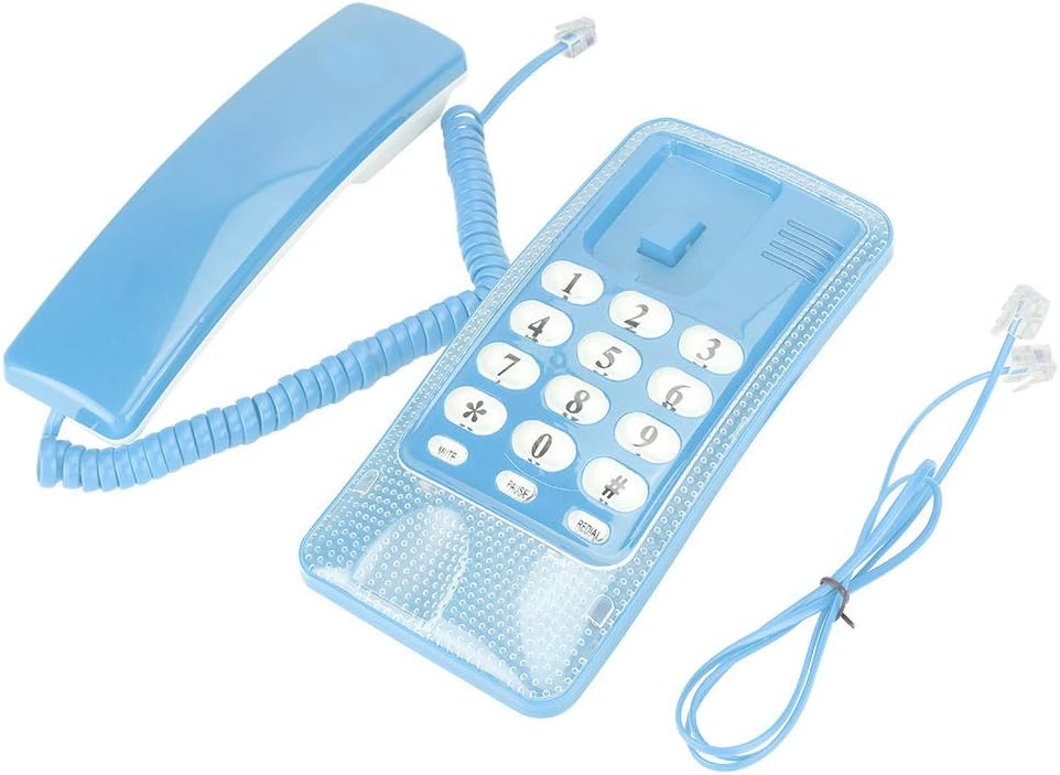 Corded Telephone, Wall Mount Landline Telephone Extension No Caller ID