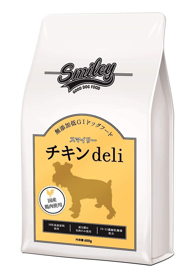 【国産 ドッグフード】 無添加 安全 smiley (スマイリー) チキン deli 1.5kg (500g×3)商品画像