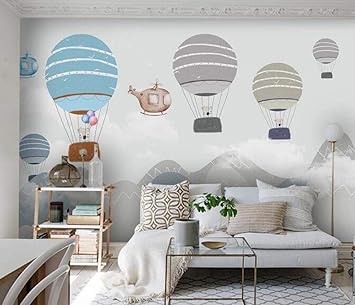 Wandbild Geometrische Berg Heissluftballon Kinderzimmer Poster Madchen Junge Schlafzimmer Fototapete Diy Dekoration Wandaufkleber 300 Cm X 210 Cm Amazon De Baumarkt