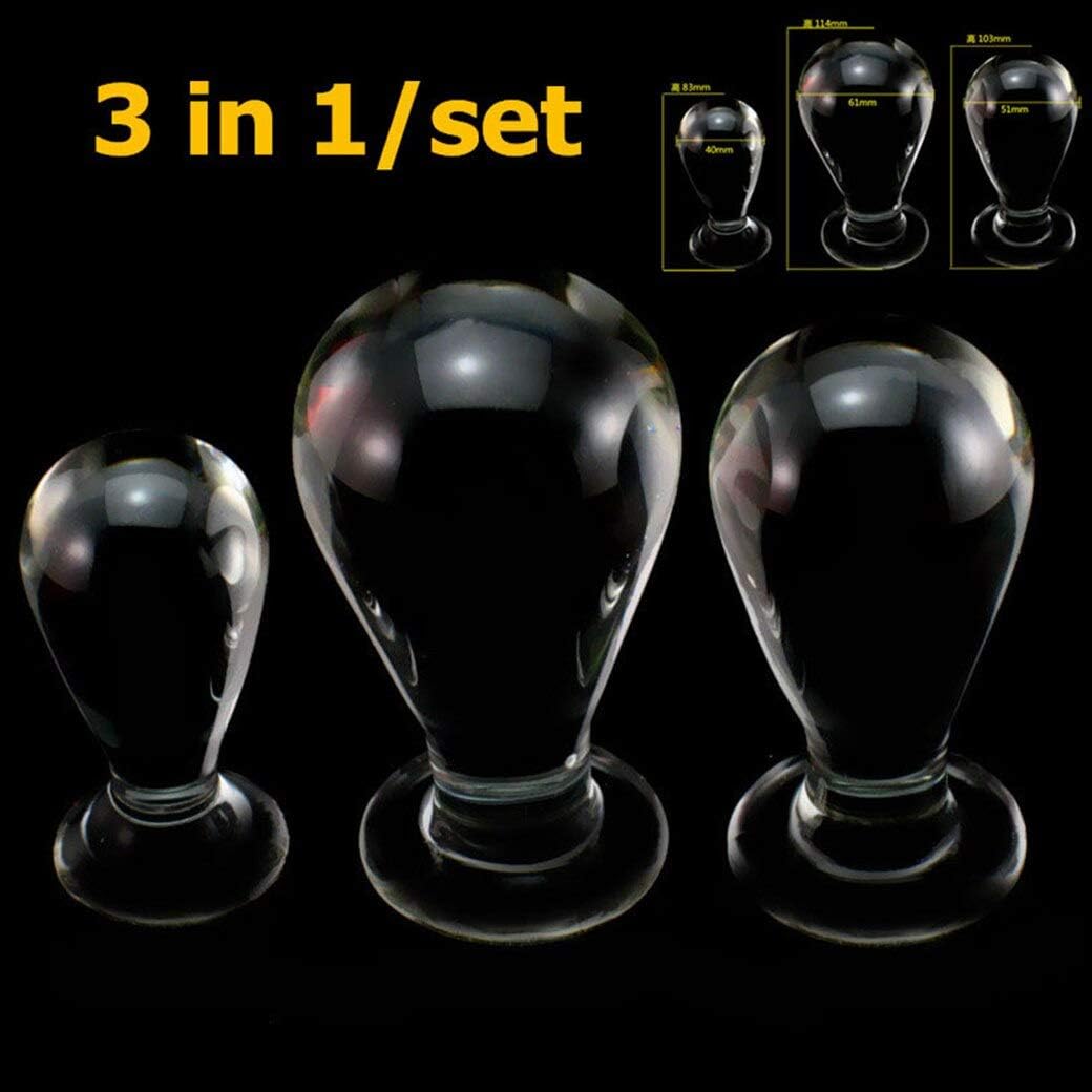 Ultra-Smooth Double-Ended Sided Crystal Ergonomic Design Huge Upscale Crystal Clear Spiral Glass for Women Men Female Male TUII031