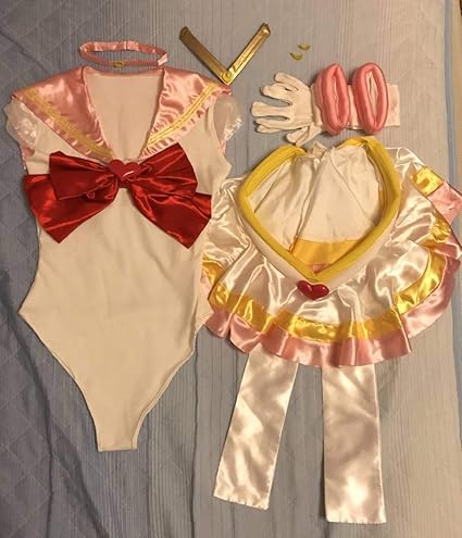 Amazon スーパーセーラーちびムーン ちびうさ 美少女戦士セーラームーン コスプレ衣装 男 L コスプレ 仮装 通販