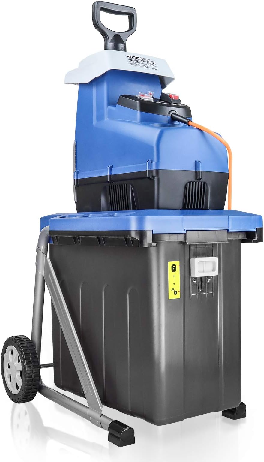 Hyundai Electric Garden Shredder 2800W 60L Detachable Bin Portable