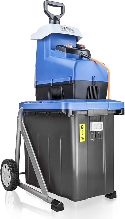 Hyundai Electric Garden Shredder 2800W 60L Detachable Bin Portable