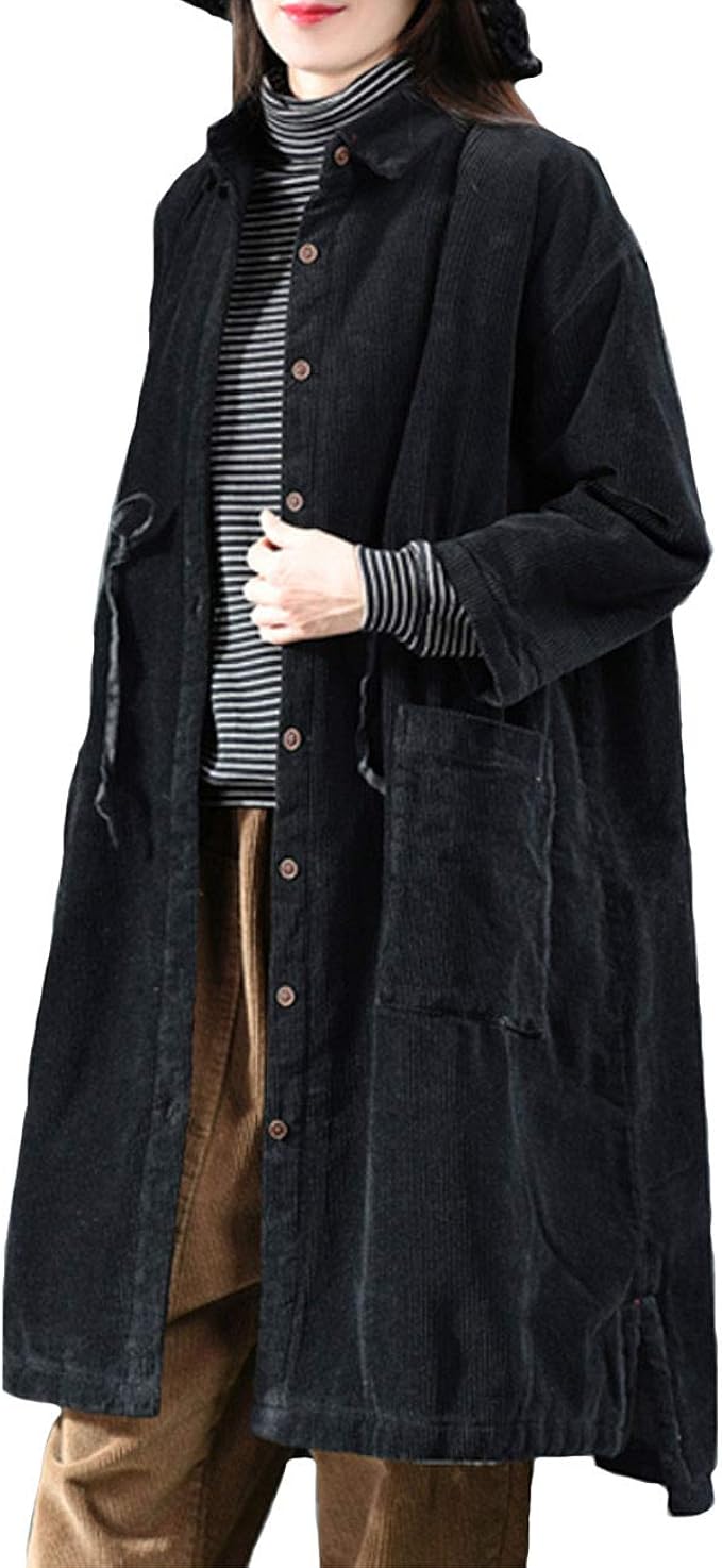 long corduroy coat