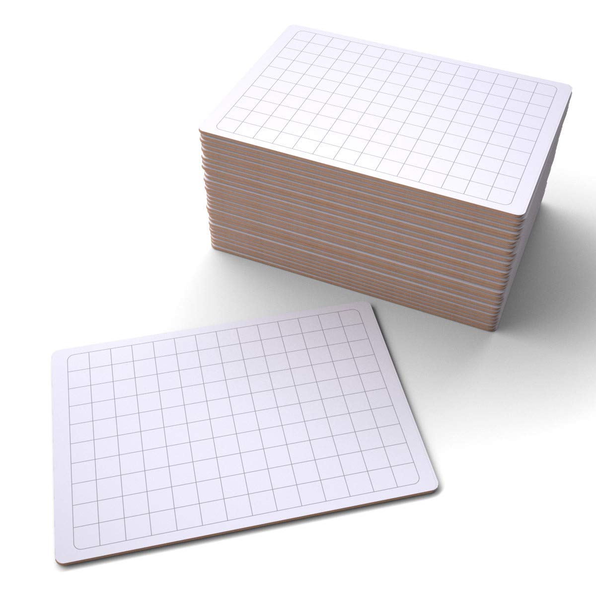 Show-me A4 Rigid Drywipe Gridded Whiteboards, Perfect Classroom Whiteboards For Teachers or Home Pack 30 GFB30
