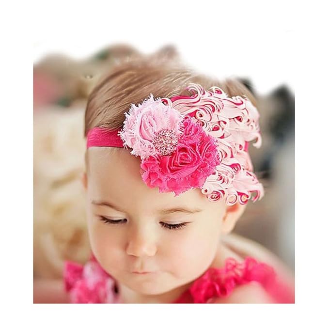 baby feather headband