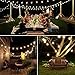 Qedertek Solar String Lights, 20ft 30 LED Outdoor Solar Lights, 8 Modes Crystal Ball Fairy Lights Waterproof Globe String Lights for Home, Patio, Lawn, Garden, Party and Holiday Decorations(White)