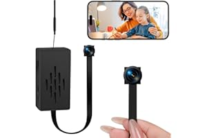 QETATIY 1080P Hidden Camera DIY Module, 2.4G WiFi Nanny Cam Hidden Cameras with Motion Detection 140° Wide Angle/1100mah Battery, Portable Mini Camera Module for Home Security