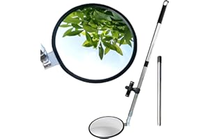 GLOBAL CARE MARKET Under Car Search Mirror with Extendable Handle, Vehicle Inspection Mirror for Security Check at Border, Airport, Sheriff or Milita Bases, Compatible with All Cars Trucks