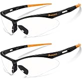 ProtectX Safety Glasses for Men &amp; Women, Safety Sunglasses | Anti-Fog Scratch Resistant Lenses, Non-Slip Grips, ANSI Z87.1