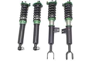 Rev9 R9-HS2-098 Hyper-Street II Coilover Suspension Lowering Kit, Mono-Tube Shock w/ 32 Click Rebound Setting, Full Length Adjustable, compatible with BMW 5-Series Sedan RWD (F10) 2011-16